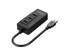 ORICO USB hub HR01-U3, USB-A, 3x USB-A, 1x ethernet, crni