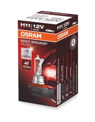 OSRAM Night Breaker Silver 12V H11 do 100% više svjetla SINGLE BOX karton (1 žarulja)