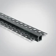 ONE LIGHT Alu profil ugradbeni trimless 2m crni + difuzor crni dm7901tr/b