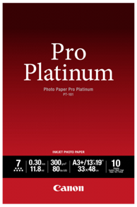 CANON Foto papir PT-101 A 3+ Foto papir PRO PLATINUM, 10 kom.