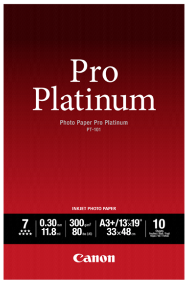 CANON Foto papir PT-101 A 3+ Foto papir PRO PLATINUM, 10 kom.
