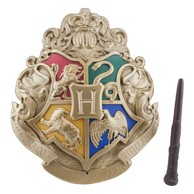 PALADONE Lampa Harry Potter Hogwarts Crest, s čarobnim štapićem 