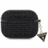GUESS Maska AirPods pro rhinestone triangle, crna