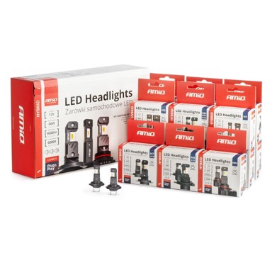 AMIO Set LED žarulja Hybrid 16/1, H1, H3, H4, H7, HB3, HB4, 6000K