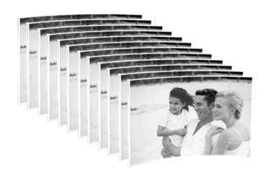 DEKNUDT Okvir za fotografiju S58RJ5, 10x15 cm, smola, transparentna, 1 kom