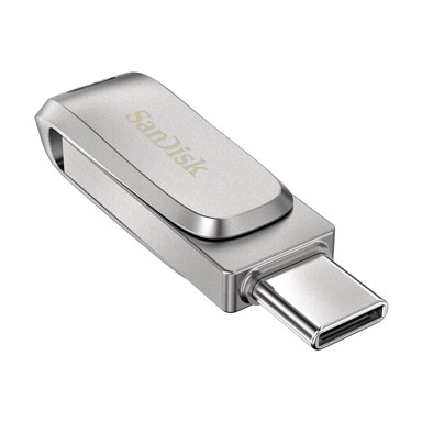SANDISK USB stick Ultra Dual Drive Luxe, 512 GB, USB Type-A / USB Type-C 3.2 Gen 1 (3.1 Gen 1) Stainless steel
