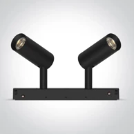 LED reflektor za magnetske šine, DM42108AL/B/V, 2 × 6 W, CCT, DALI, 48 V, IP20, Mini/Midi/Maxi/P&P, crna
