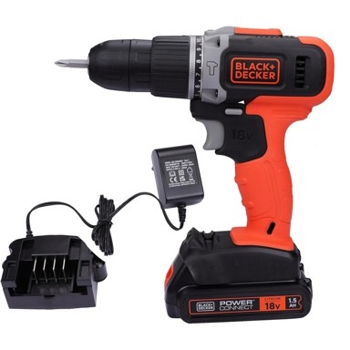 BLACK+DECKER akumulatorska udarna bušilica odvijač BCD003C1-QW 18V