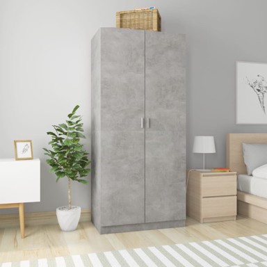 Ormar siva boja betona 90 x 52 x 200 cm od iverice