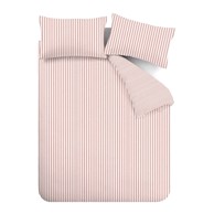 CATHERINE LANSFIELD Posteljina Stripe flanelska za bračni/produženi krevet 230x220 cm ružičasta