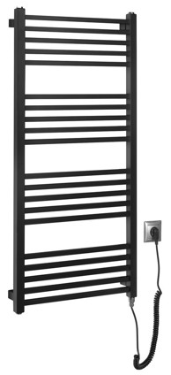 SAPHO Električni radijator METRO-E, 500 x 1060 mm, 400 W, crni mat