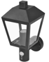 EMOS zidna svjetiljka, vrtna, LED, E27, 15W, PIR senzor, ZGB040P