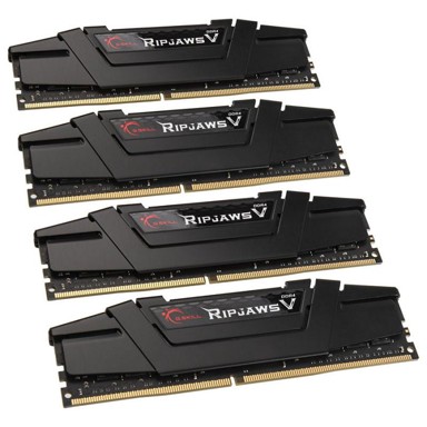 G.SKILL Ripjaws V RAM memorija DDR4, 3200 MHz, CL16, 64 GB Quad-Kit, crna (F4-3200C16Q-64GVK)
