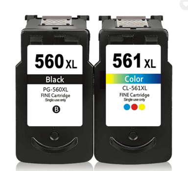 TISKAJPOTCENI Zamjenska tinta Canon PG-560XL + CL-561XL komplet / Pixma TS5350, TS5351, TS5352, TS5353, TS7450, TS7451, crna XXL, boja XXL