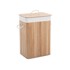 SONGMICS Košara za rublje, bambus, 72L, 40x30x60 cm, prirodni