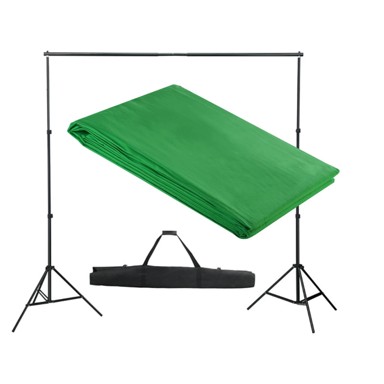 Pozadinski sustav s potporom 300 x 300 cm, zeleni