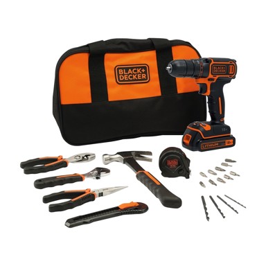 BLACK+DECKER Akumulatorksa bušilica sa priborom BDCDC18HTSA-QW 18V
