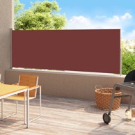Uvlačiva bočna tenda za terasu 220 x 500 cm smeđa