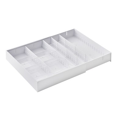 YAMAZAKI Bijeli plastični organizator za ladicu 47, 5 x 35 cm