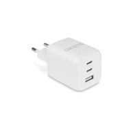 DICOTA Punjač D32054, GaN, 65W, 2x USB-C + 1x USB-A, bijeli