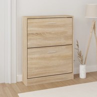 Ormarić za cipele boja hrasta 59x17x81 cm od konstruiranog drva