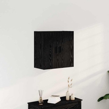 Zidni ormarić, 60 x 31 x 60 cm, konstruirano drvo, crni hrast