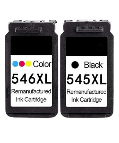 TISKAJPOTCENI Zamjenska tinta Canon PG-545XL + CL-546XL komplet / Pixma IP2820, 2850, MG2440, 2450, 2455, 2550s, 2555, 2950, 3050, 3051, MX495, TR4550, TS205, TS305, TS3150, TS3350, crna XL, boja XL