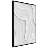 Poster Snow Contour Lines 40x60