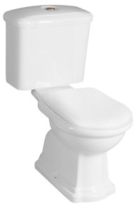 KERASAN WC kombinacija RETRO, donji odvod, bijelo-brončana