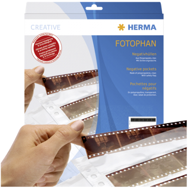 HERMA Negativ džepovi, PP, prozirni, 100 listova/4 trake, 7768