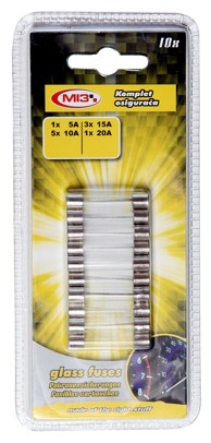 MI3 Auto osigurači stakleni 10/1