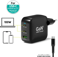 PORT Zidni punjač 100 W USB-C GaN2 s USB-C kabelom 2 m