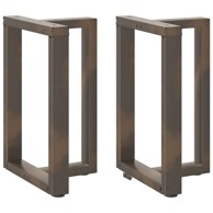 Noge za blagovaonski stol t-oblika od čelika, 2 kom, 50 x 35 x (72-73) cm, prirodna