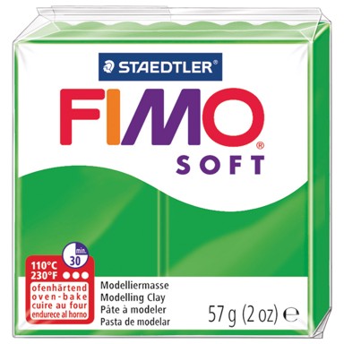STAEDTLER Masa za modeliranje, FIMO Soft, 57 g, tropsko zelena