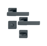 HOPPE Rozeta ALU. GRT. AUSTIN 1769/843KV/843KVS F9714M, crna, WC