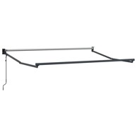 Električni sklopivi okvir tende, 3,5 x 2 m, aluminij, antracitni