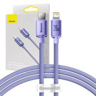 BASEUS Kabel Crystal Shine, USB-C na Lightning, 20W, PD, 1.2m
