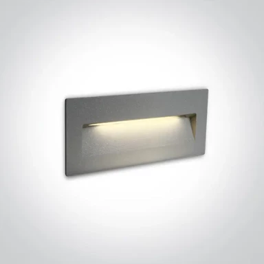 Vanjska ugradbena zidna LED svjetiljka, DM68068B/G/V, 6 W, CCT, IP65, Dark Light, 230 V, siva