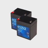ECOBAT AGM baterija 12V 5Ah, VRLA, bez održavanja (2 kom)