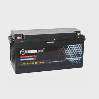 ENERBLOCK Baterija LiFePO4 Extreme 12V 200Ah, BMS Bluetooth, grijanje baterije
