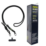 MAXMOBILE Vezica za mobitel 6 mm, crna