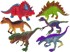 Set figurica dinosaura u bojama, 6 komada