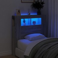 LED uzglavlje boja hrasta 100x18,5x103,5 cm konstruirano drvo