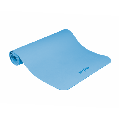 REBEL ACTIVE Prostirka za gimnastiku, za jogu, pilates i fitness, 183 x 61 cm, debljina 1 cm, TPE, plava