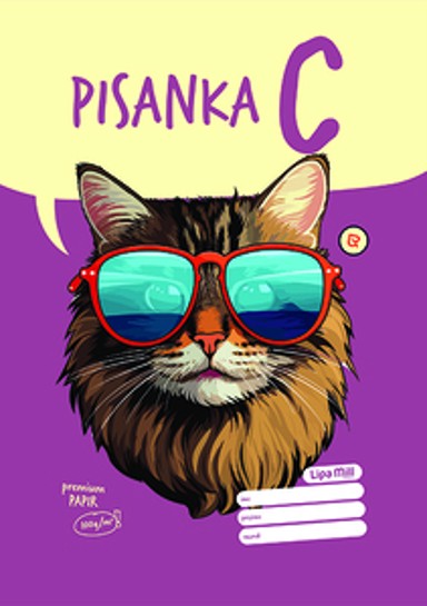 LIPA MILL Pisanka C, B5, linije, 24 lista, meki uvez