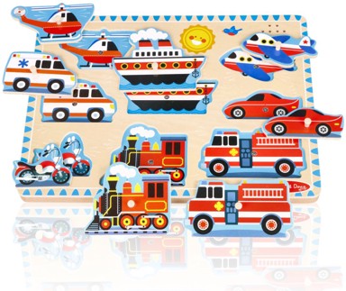 Zvučna slagalica, vozila