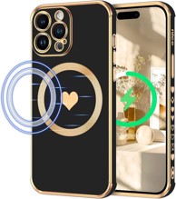 Maskica za Apple iPhone 14 Pro, silikonska, MagSafe, crna
