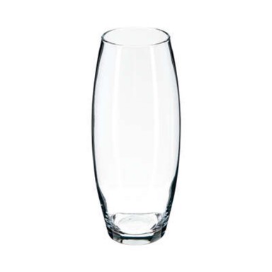 FIVE Staklena prozirna zaobljena vaza Flora 26cm