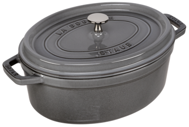 STAUB Oval Cocotte, lijevano željezo, 29 cm, crni