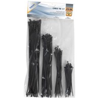 HOME Plastične vezice, set, 120 kom., crna - CTS BK